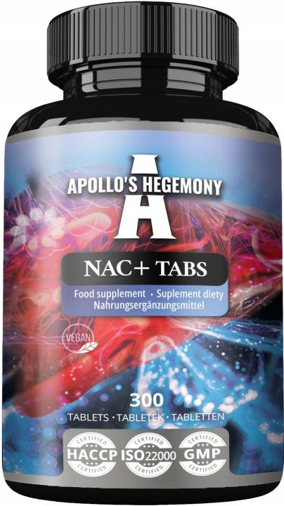 APOLLO-S-HEGEMONY-NAC-Tabs-300-tab-N-acetylocysteina-Karczoch APOLLO'S HEGEMONY NAC+ Tabs 300 tab. N-acetylocysteina Karczoch