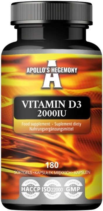 APOLLO-S-HEGEMONY-Vitamin-D3-2000IU-180-kaps-Witamina-D3 APOLLO'S HEGEMONY Vitamin D3 2000IU 180 kaps. Witamina D3
