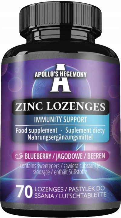 APOLLO-S-HEGEMONY-Zinc-Lozenges-70-tab-Cynk-do-ssania-jagodowy-smak APOLLO'S HEGEMONY Zinc Lozenges 70 tab. Cynk do ssania, jagodowy smak