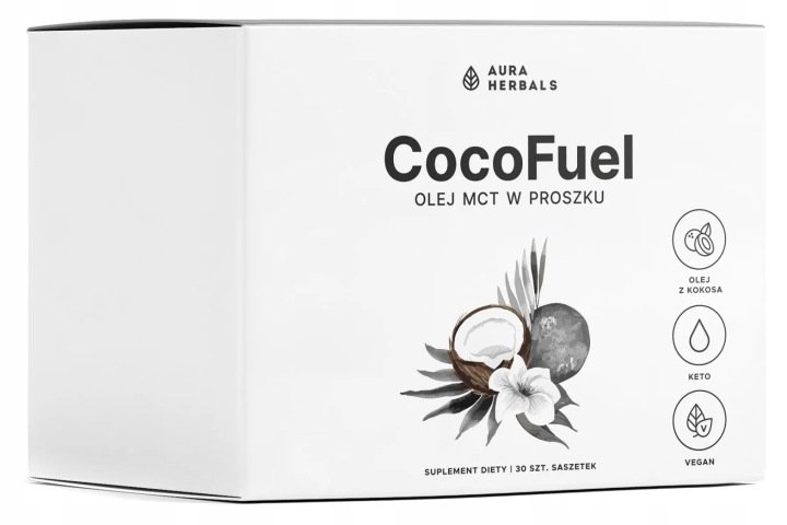 AURA-HERBALS-CocoFuel-OLEJ-MCT-Z-KOKOSA-saszetki-KETO-KONTROLA-WAGI AURA HERBALS CocoFuel OLEJ MCT Z KOKOSA saszetki KETO KONTROLA WAGI