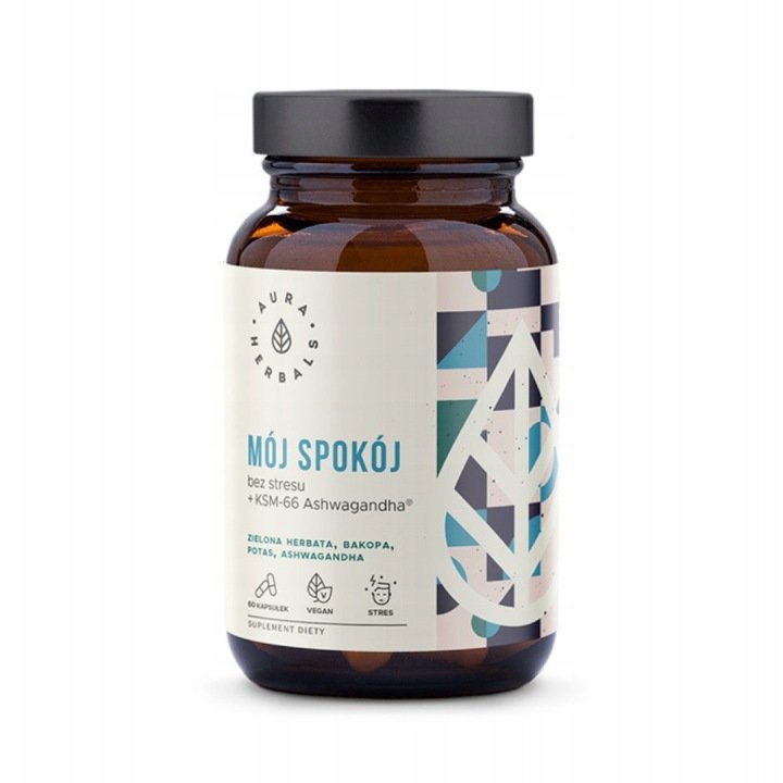 AURA HERBALS Mój Spokój + KSM-66 Ashwagandha kapsułki 60 szt