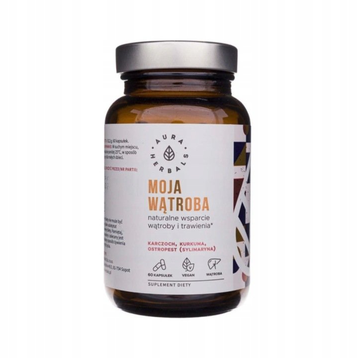 AURA HERBALS Moja Wątroba karczoch ostropest kurkuma kapsułki 60 szt