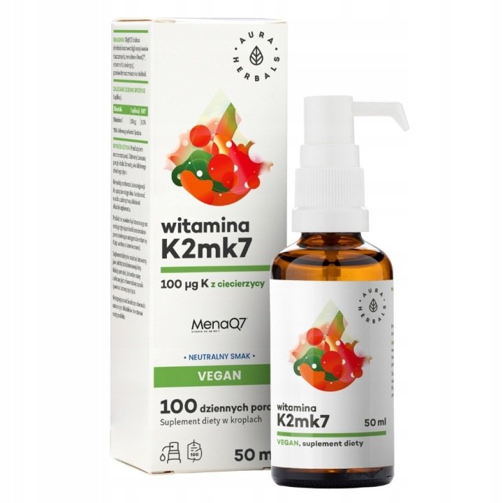 AURA-HERBALS-WITAMINA-K2mk7-100mcg-VEGAN-KROPLE-KOSCI-POZIOM-WAPNIA-MCT AURA HERBALS WITAMINA K2mk7 100mcg VEGAN KROPLE KOŚCI POZIOM WAPNIA MCT