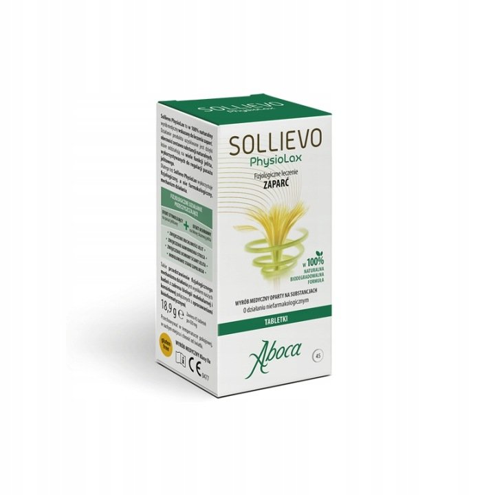 Aboca Sollievo Physiolax leczenie zaparć 45 tabletek