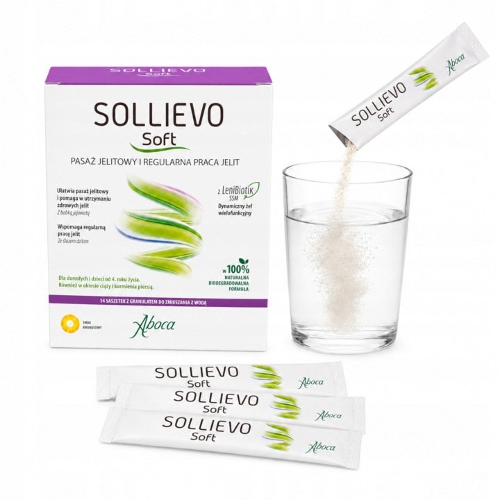 Aboca Sollievo Soft na zaparcia i regularną pracę jelit 14 saszetek