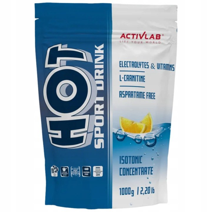 Activlab Izotonik 1000g Cytryna Proszek Potas Magnez B1 B2 B6 Węglowodany