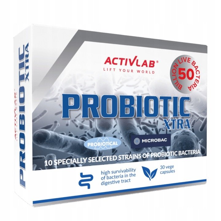 Activlab PROBIOTIC XTRA 30 kaps. Probiotyk Jelita Flora Bakteryjna