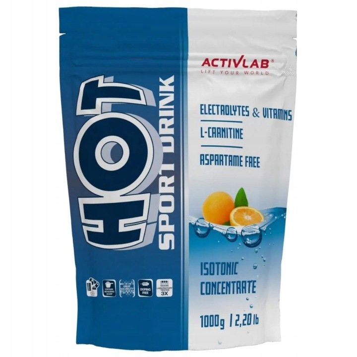 Activlab Sport Drink Napój Izotoniczny Pomarańcza Energia Regeneracja 1000g