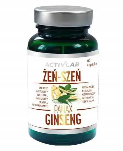 Activlab-Zen-Szen-panax-ginseng-60-kapsulek Activlab Żeń Szeń panax ginseng 60 kapsułek