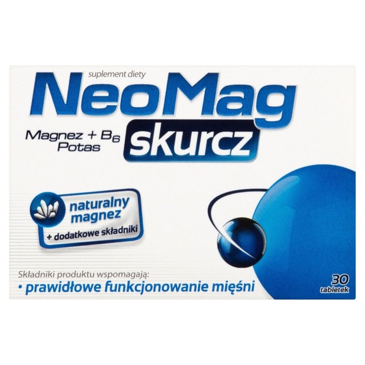 Aflofarm-NeoMag-Skurcz-Magnez-B6-Potas-30-tabletek Aflofarm NeoMag Skurcz Magnez B6 + Potas 30 tabletek