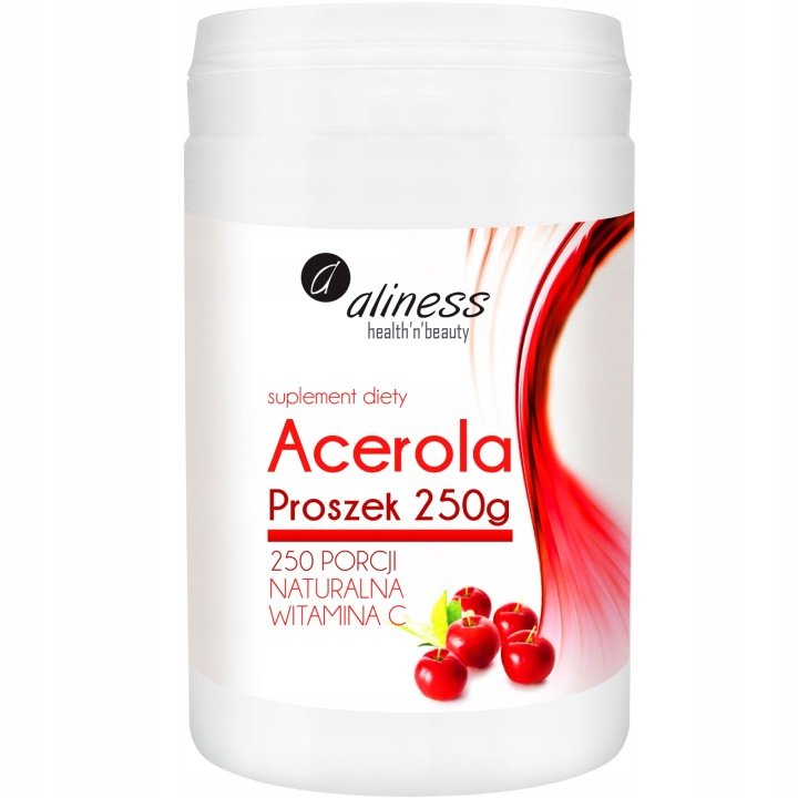 Aliness ACEROLA Naturalna WITAMINA C KONCENTRAT Proszek 250 g ODPORNOŚĆ