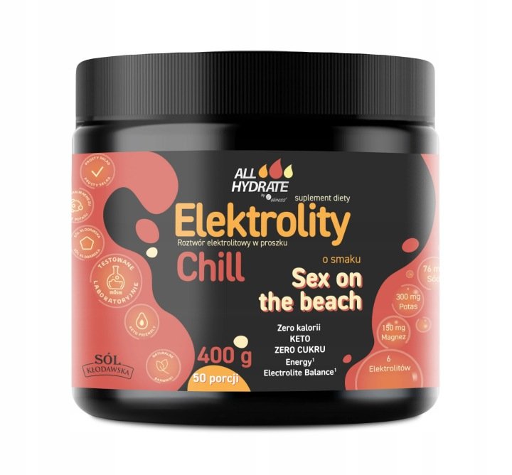 Aliness ALLHydrate Elektrolity CHILL o smaku Sex on the beach 400g