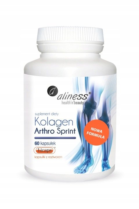 Aliness Arthro Sprint 60kaps Kolagen Kwas Hialuronowy STAWY KOŚCI ODPORNOŚĆ
