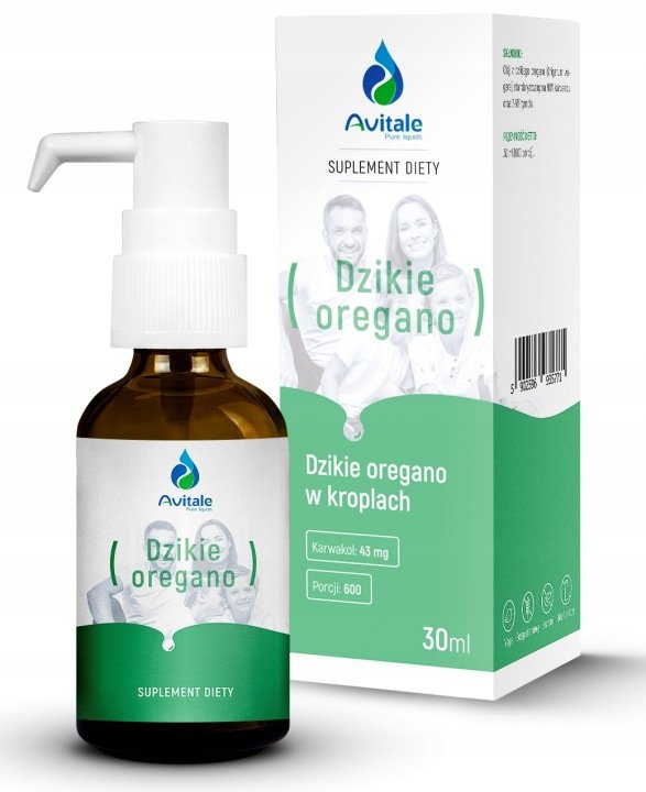 Aliness Avitale Dzikie Oregano 100% naturalny olej 90% karwakrolu 30ml