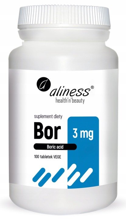 Aliness Bor 3 mg 100 tabletek kwas borowy