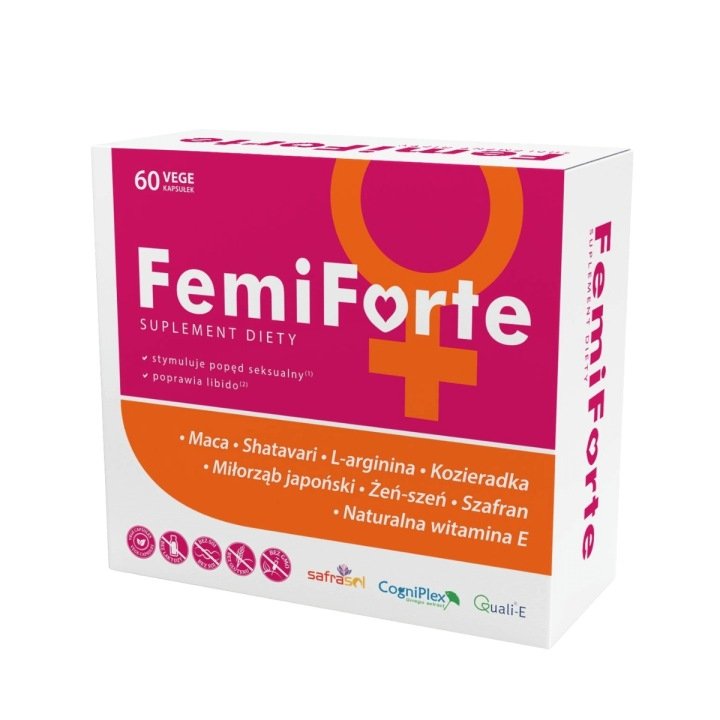 Aliness FEMI FORTE Libido Witaminy dla Kobiet 60k