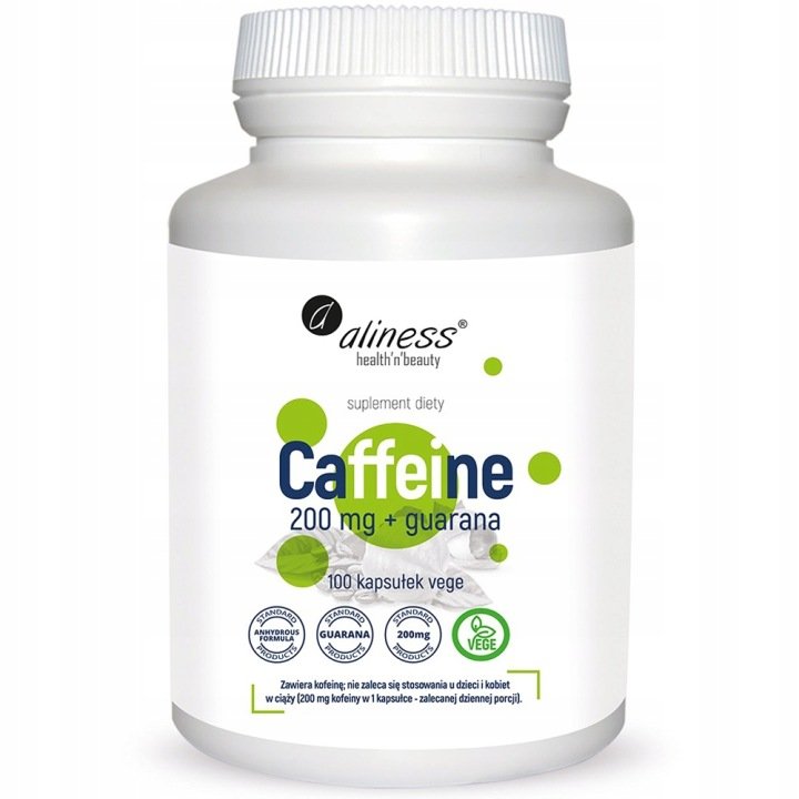 Aliness KOFEINA + GUARANA Pobudzenie ENERGIA