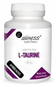 Aliness L-Taurine TAURYNA 800 mg AMINOKWASY 100 kaps