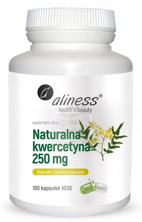 Aliness-Naturalna-Kwercetyna-250mg-100k-ALERGIA-Katar-LZAWIENIE-Swedzenie Aliness Naturalna Kwercetyna 250mg 100k ALERGIA Katar ŁZAWIENIE Swędzenie
