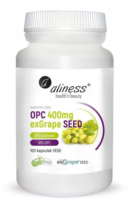 Aliness-OPC-exGrape-Seed-400-mg-100kap-bezglutenowy-wzrok-przeciwutleniacz Aliness OPC exGrape Seed 400 mg 100kap. bezglutenowy wzrok przeciwutleniacz