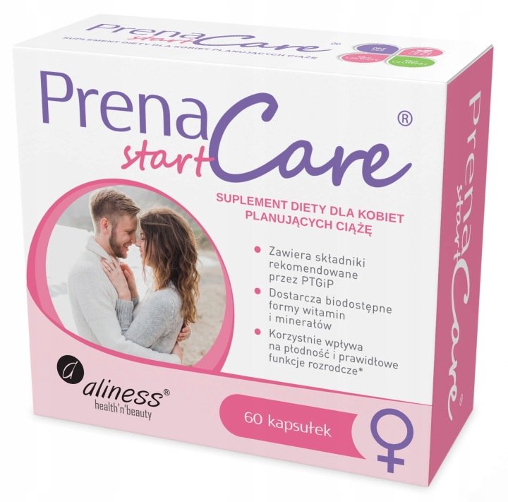 Aliness-PrenaCare-START-dla-kobiet-planujacych-ciaze-60kaps-VEGE Aliness PrenaCare START dla kobiet planujących ciążę 60kaps VEGE