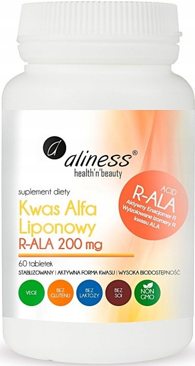 Aliness-R-ALA-kwas-R-alfa-liponowy-biodostepny-200mg-cukrzyca-ANTYOKSYDANT Aliness R-ALA kwas R-alfa liponowy biodostępny 200mg cukrzyca ANTYOKSYDANT