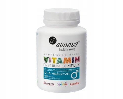 Aliness-Vitamin-Premium-Complex-Dla-Mezczyzn-120tabl-VEGE-Witaminy-Mineraly Aliness Vitamin Premium Complex Dla Mężczyzn 120tabl VEGE Witaminy Minerały