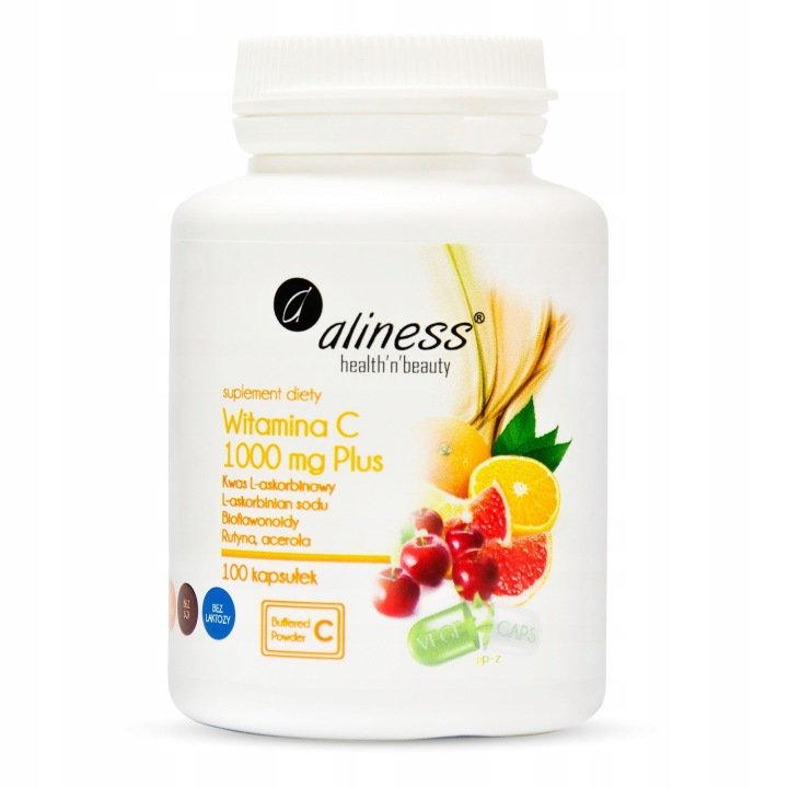 Aliness-WITAMINA-C-RUTYNA-HESPERYDYNA-1000-mg-Odpornosc-Kwas-L-askorbinowy Aliness WITAMINA C RUTYNA HESPERYDYNA 1000 mg Odporność Kwas L-askorbinowy