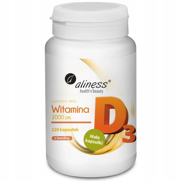 Aliness-WITAMINA-D3-2000-iu-120-kaps-ODPORNOSC-Miesnie-KOSCI-ZEBY-Anemia Aliness WITAMINA D3 2000 iu 120 kaps ODPORNOŚĆ Mięśnie KOŚCI ZĘBY Anemia