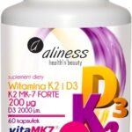 Aliness-Witamina-K2-MK-7-200-FORTE-z-D3-2000-60-kaps-Mocne-Kosci-Odpornosc Aliness Witamina K2 MK-7 200 FORTE z D3 2000 60 kaps Mocne Kości Odporność