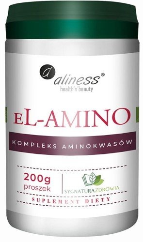 Aliness eL-AMINO AMINOKWASY MASA MIĘŚNIOWA SPORTOWCY BEZ SMAKU proszek 200g