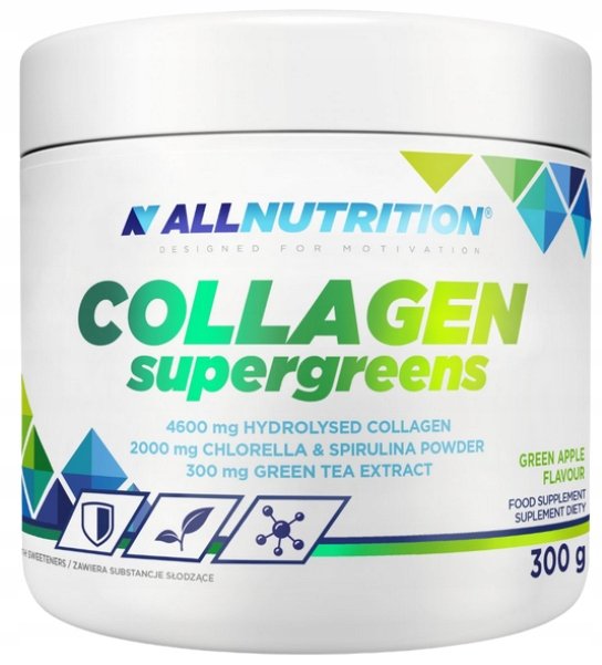 Allnutrition-Collagen-Supergreens-600-mg-SKORA-WLOSY-PAZNOKCIE-300-g Allnutrition Collagen Supergreens 600 mg SKÓRA WŁOSY PAZNOKCIE 300 g