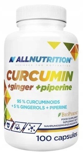 Allnutrition-Curcumin-Ginger-Piperine-100-kapsulek Allnutrition Curcumin + Ginger + Piperine 100 kapsułek