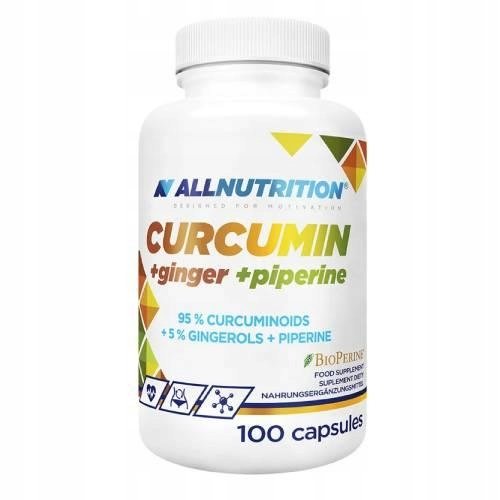 Allnutrition-Curcumin-Ginger-Piperine-na-trawienie-i-watrobe-100-kaps Allnutrition Curcumin + Ginger + Piperine na trawienie i wątrobę 100 kaps.