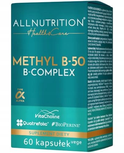 Allnutrition-Health-Care-Methyl-B-50-B-Complex-60-kapsulek Allnutrition Health & Care Methyl B-50 B-Complex 60 kapsułek