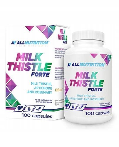 Allnutrition-Milk-Thistle-Forte-100-kapsulek Allnutrition Milk Thistle Forte 100 kapsułek