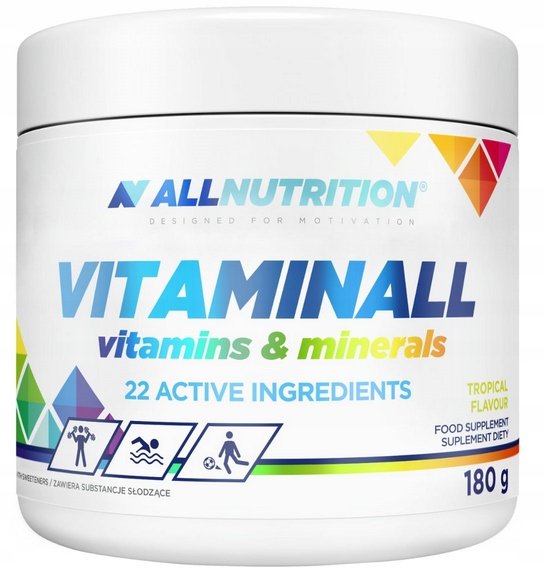 Allnutrition-Vitaminall-Vitamins-Minerals-kompleks-witamin-i-mineralow-180g Allnutrition Vitaminall Vitamins&Minerals kompleks witamin i minerałów 180g