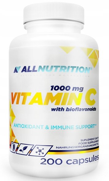 Allnutrition-Witamina-C-1000-mg-ODPORNOSC-200-kapsulek Allnutrition Witamina C 1000 mg ODPORNOŚĆ 200 kapsułek