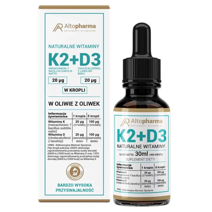 Alto-Pharma-Witaminy-K2-D3-w-kroplach-ODPORNOSC-MIESNIE-KOSCI-30-ml Alto Pharma Witaminy K2 + D3 w kroplach ODPORNOŚĆ MIĘŚNIE KOŚCI 30 ml.