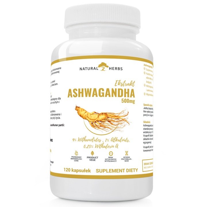 AltoPharma-Ashwaganda-Ekstrakt-500mg-120kaps-Stres-Koncentracja-Kortyzol AltoPharma Ashwaganda Ekstrakt 500mg 120kaps. Stres Koncentracja Kortyzol