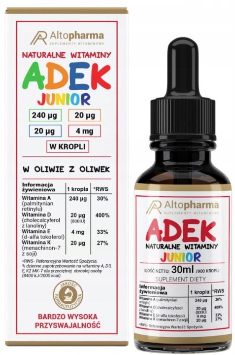 Altopharma-Naturalne-Witaminy-A-D-E-K-Junior-Krople-w-Oliwie-z-Oliwek-30-ml Altopharma Naturalne Witaminy A,D,E,K Junior Krople w Oliwie z Oliwek 30 ml