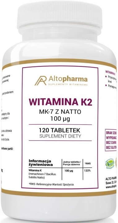 Altopharma-WITAMINA-K2-MK-7-z-NATTO-100-mcg-120-tabletek Altopharma WITAMINA K2 MK-7 z NATTO 100 mcg 120 tabletek