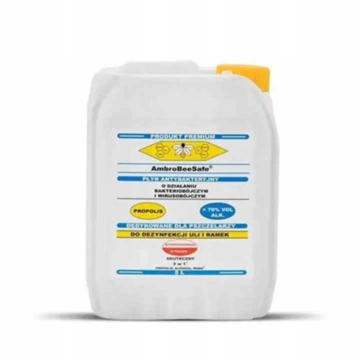 AmbroBeeSafe-5L-z-propolisem-plyn-do-dezynfekcji-uli-i-ramek AmbroBeeSafe 5L z propolisem - płyn do dezynfekcji uli i ramek