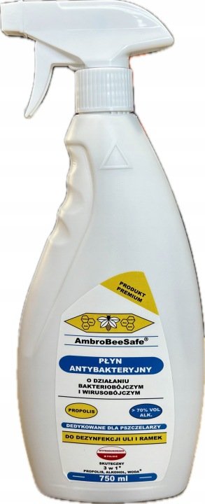 AmbroBeeSafe-plyn-bio-wirusobojczy-do-dezynfekcji-ramek-uli-z-propoli-750ml AmbroBeeSafe płyn bio-wirusobójczy do dezynfekcji ramek,uli z propoli 750ml