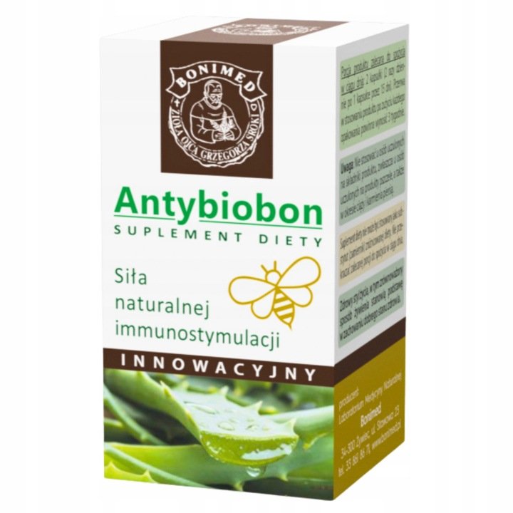 Antybiobon-Pylek-Kwiatowy-Propolis-Aloes-Kapsulki-30szt-BONIMED-odpornosc Antybiobon Pyłek Kwiatowy Propolis Aloes Kapsułki 30szt BONIMED odporność