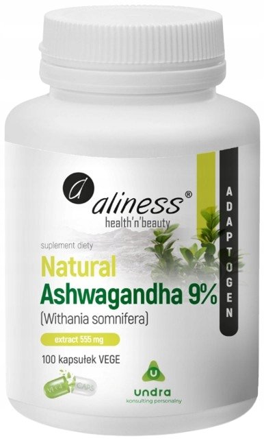 Ashwagandha-555mg-MOCNY-EKSTRAKT-9-100k-Withania-Somnifera-Adaptogen Ashwagandha 555mg MOCNY EKSTRAKT 9% 100k Withania Somnifera Adaptogen