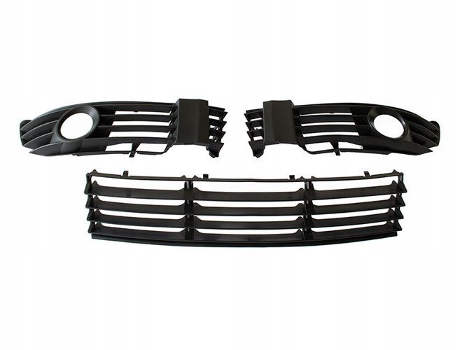 Atrapy Kratki Zderzaka Przód L+P+Ś Komplet 3 szt. do VW Passat B5 FL 00-05