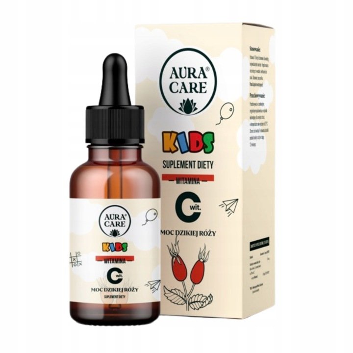 Aura Care KIDS WITAMINA C KIDS dla dzieci Moc dzikiej róży Witaminy | 50 ml