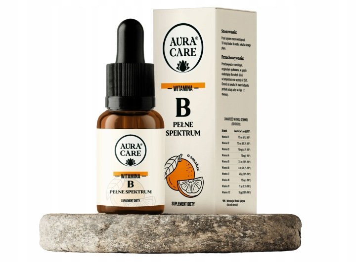 Aura Care Suplement diety Witamina B Complex krople Wegańskie 15ml