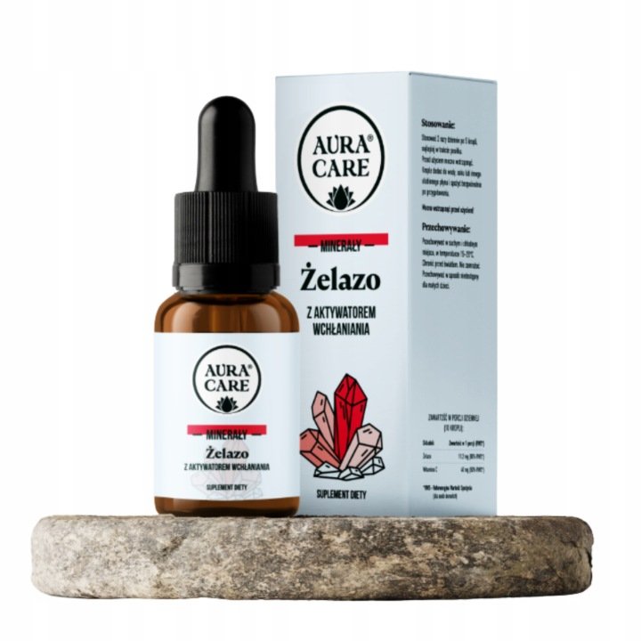 Aura-Care-Zelazo-w-kroplach-mineraly-Aktywator-wchlaniania-15-ml Aura Care Żelazo w kroplach + minerały - Aktywator wchłaniania 15 ml